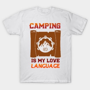 camping is my love language T-Shirt